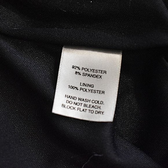 WHBM Black/White Geometric Halter Keyhole-button Midi Dress - Picture 5 of 6